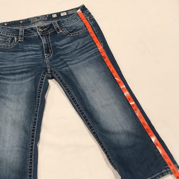 Miss Me Signature Capri Cropped Jeans Size 31 - Picture 16 of 16